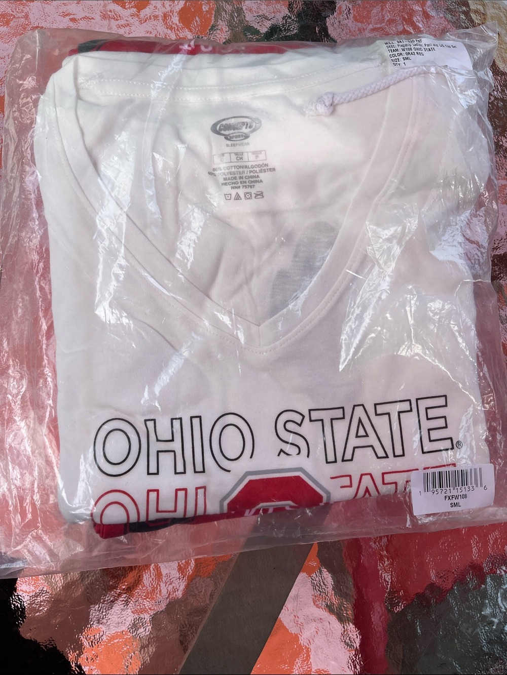 Concepts Sport Ohio State Buckeyes Women’s Flagship Pajamas Set Size Small